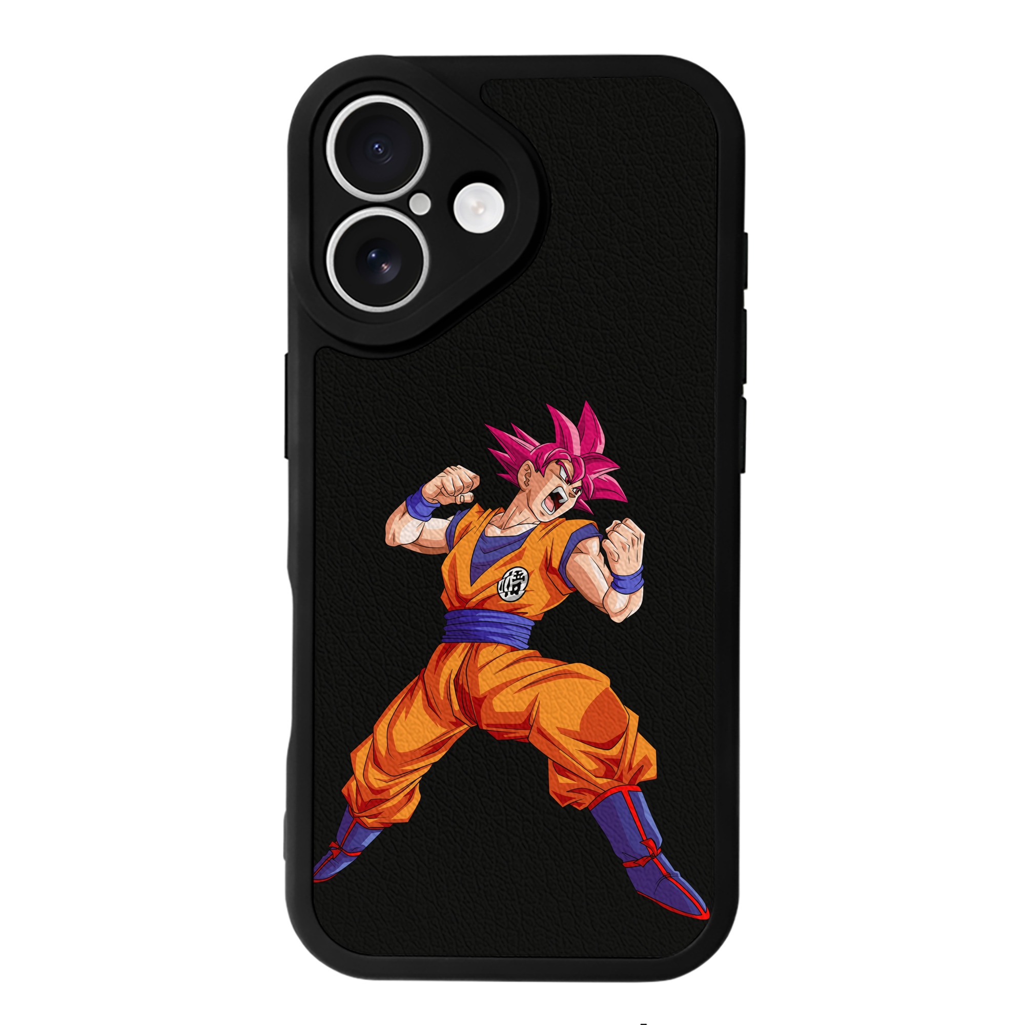 （画像用） ドラゴンボール 孫悟空（そん ごくう）Son Goku カカロット DRAGON BALL Kakarotto 【iPhone 16シリーズ対応】シリコンスマホケース（レザー調） 材質：シリコン
